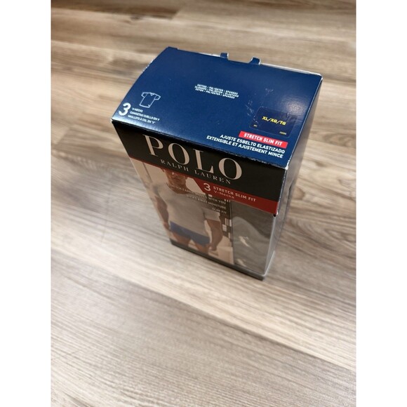 3 Pack Polo Ralph Lauren Classic Fit V-Neck Shirt BLACK Size Men’s XL New In Box - Picture 2 of 5